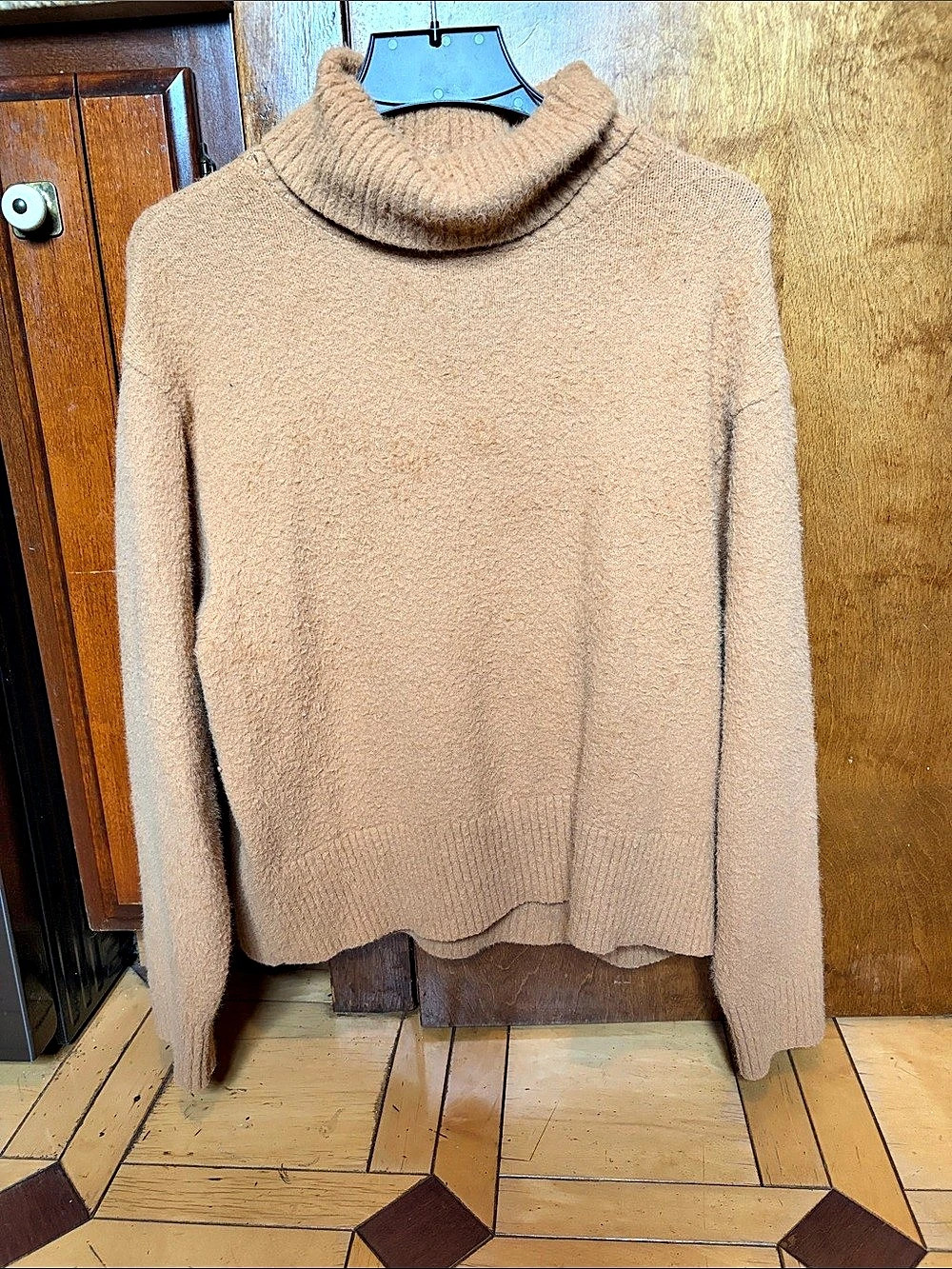 Cowl Neck Sweater in pumpkin. Like New